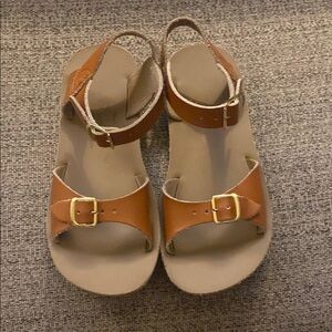 Stylish Tan Kids Sandals with Buckle